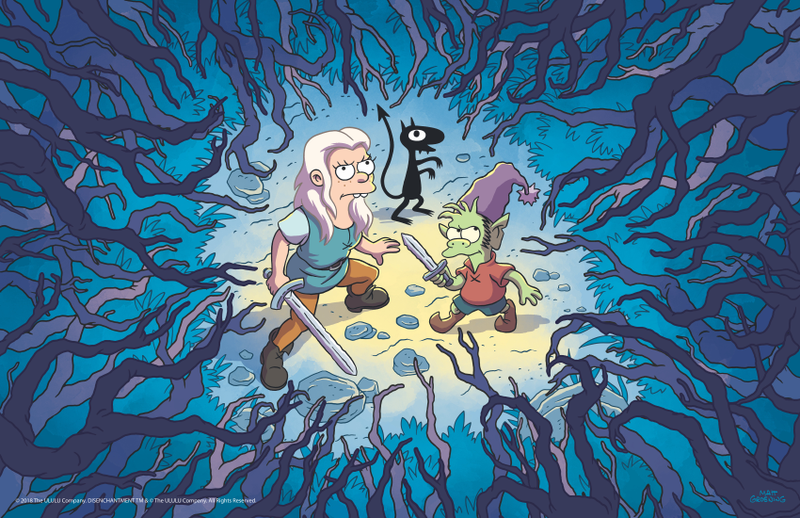 Illustration for article titled Here's Your First Look at Matt Groening's New Netflix Animated Series, Disenchantment
